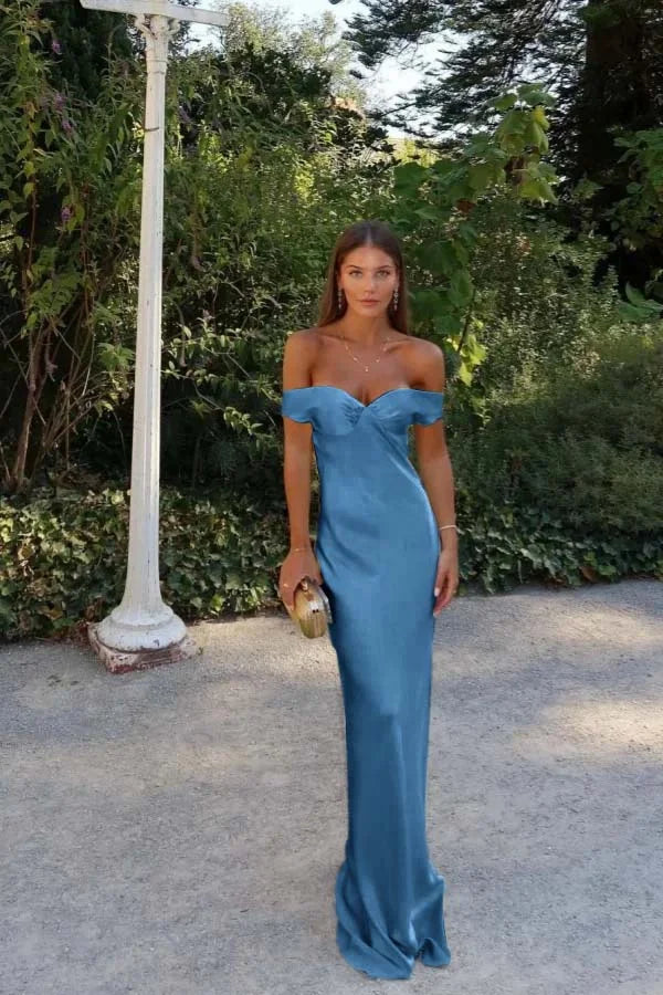 Light Yellow Sweetheart Off-The-Shoulder Prom Dress