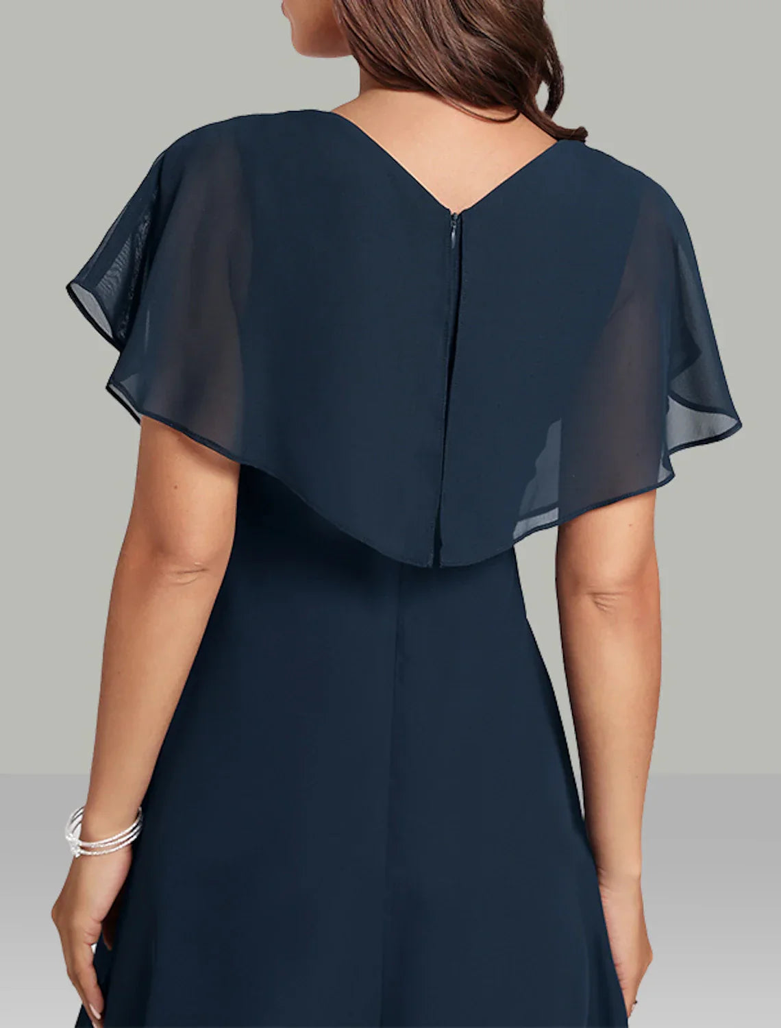 A-Line Wedding Guest Dresses Elegant Dress Semi Formal Tea Length