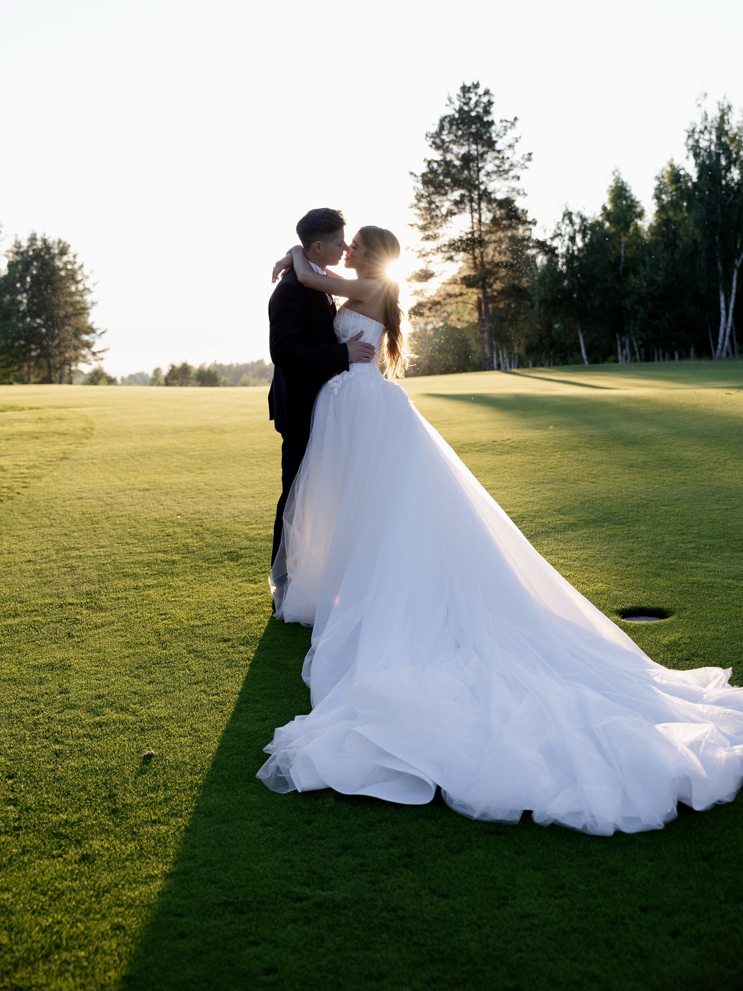 Strapless Sweetheart Corset Tulle Ball Gown