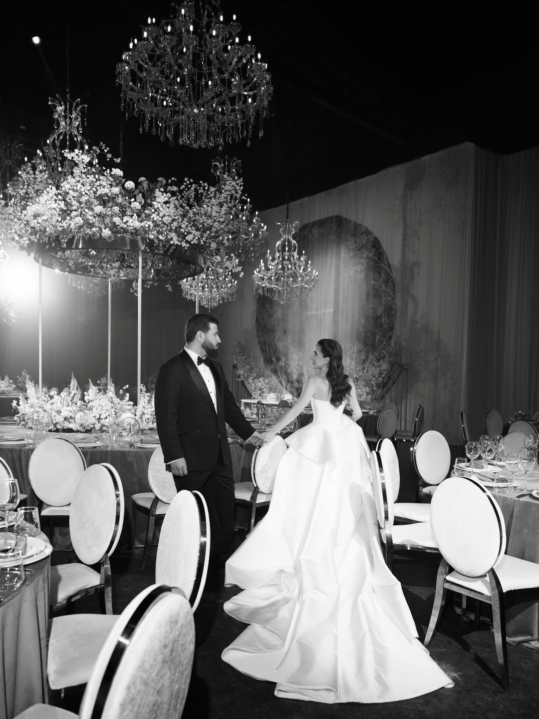 Strapless Peplum Ball Gown Wedding Dress
