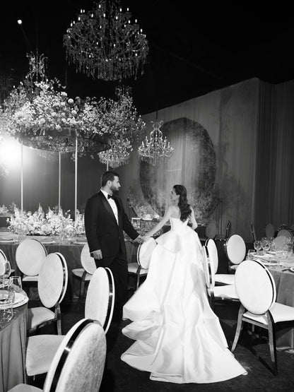 Strapless Peplum Ball Gown Wedding Dress