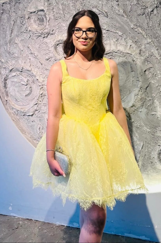 Corset Lace Mini Dress with Back Bow