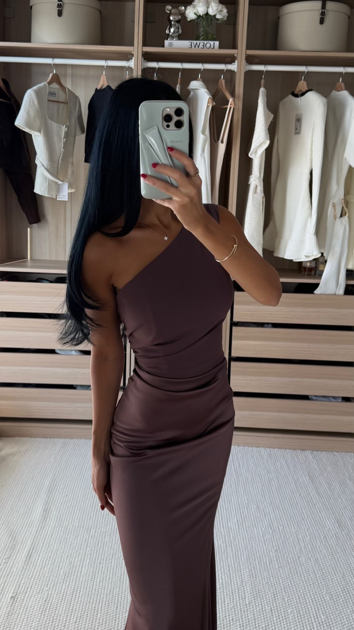 One-Shoulder Ruched Mermaid Formal Gown