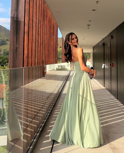 Sweetheart Chiffon A-Line Gown
