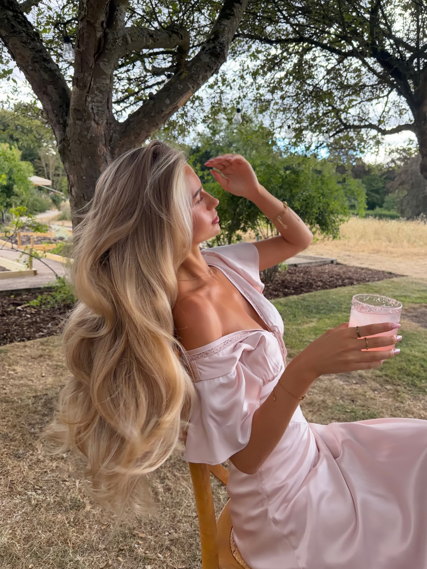 Off-Shoulder Satin Flutter Sleeve Maxi Dress