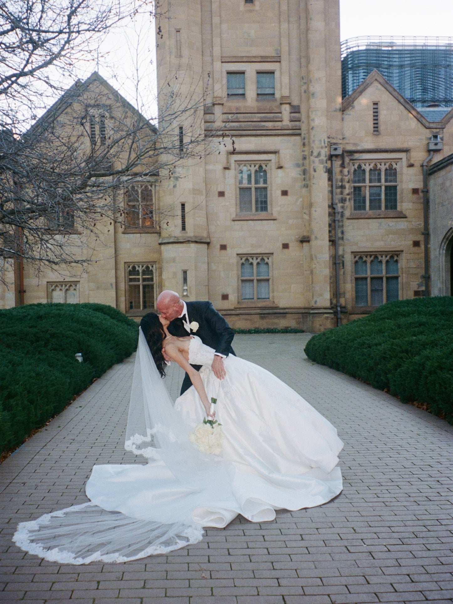 Strapless Sweetheart Lace Ball Gown Wedding Dress
