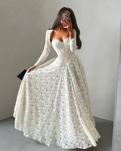 Sweetheart Corset Lace Ball Gown with Jacket