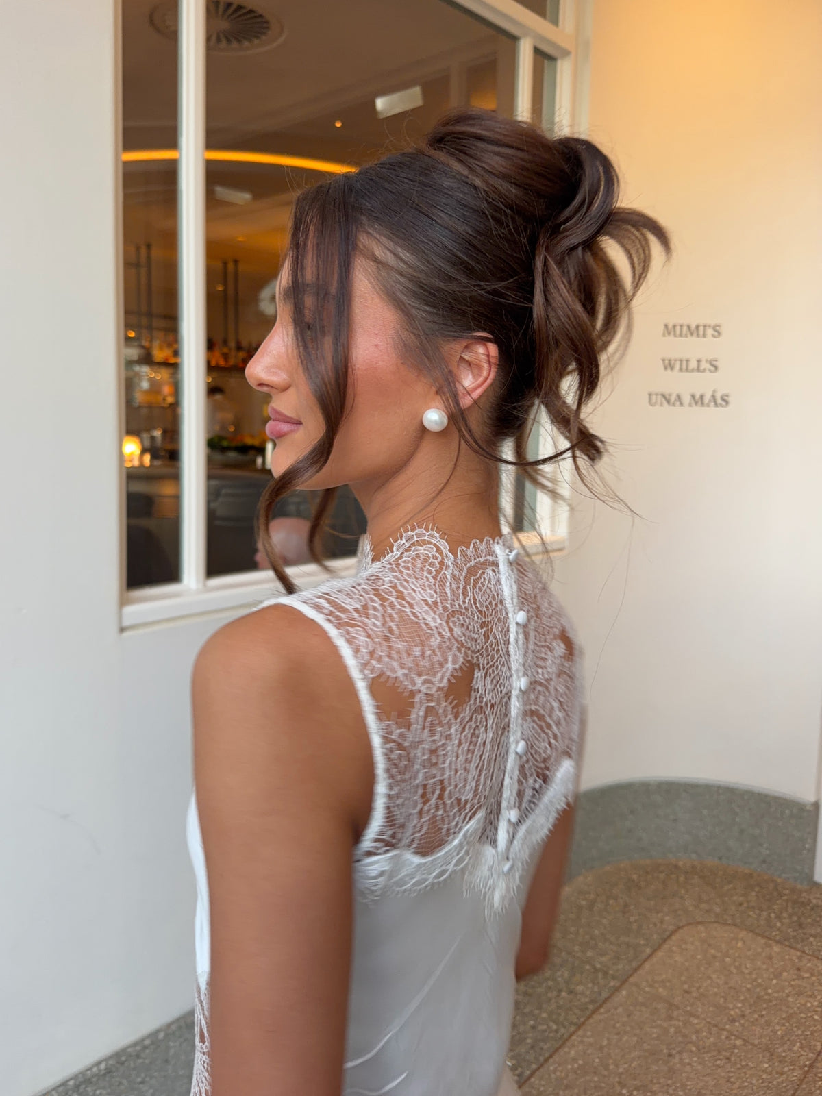 Lace Inset Sleeveless Maxi Slip Gown