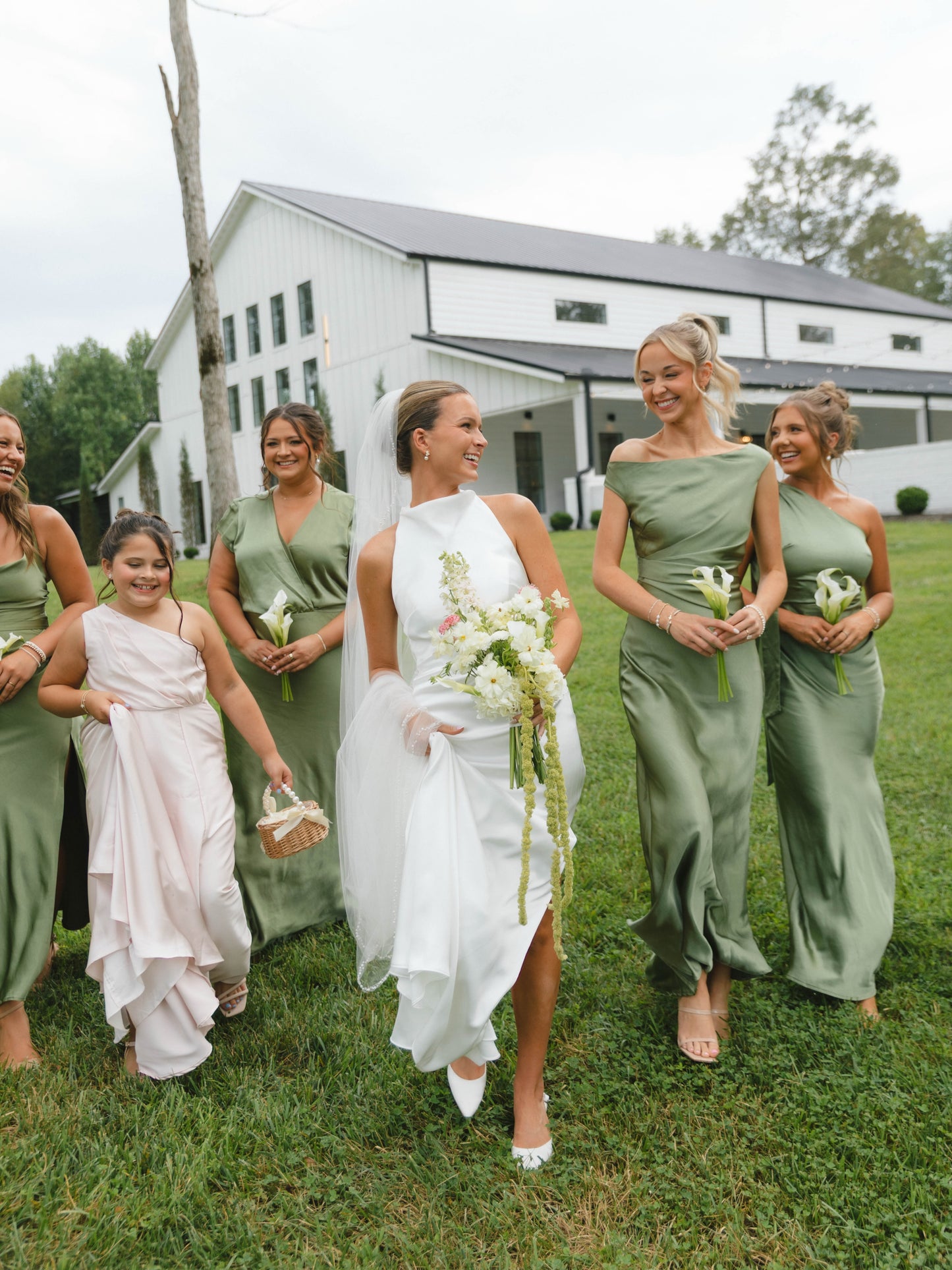 Sleeveless High-Neck Sheath Wedding Gown with Sweep Train