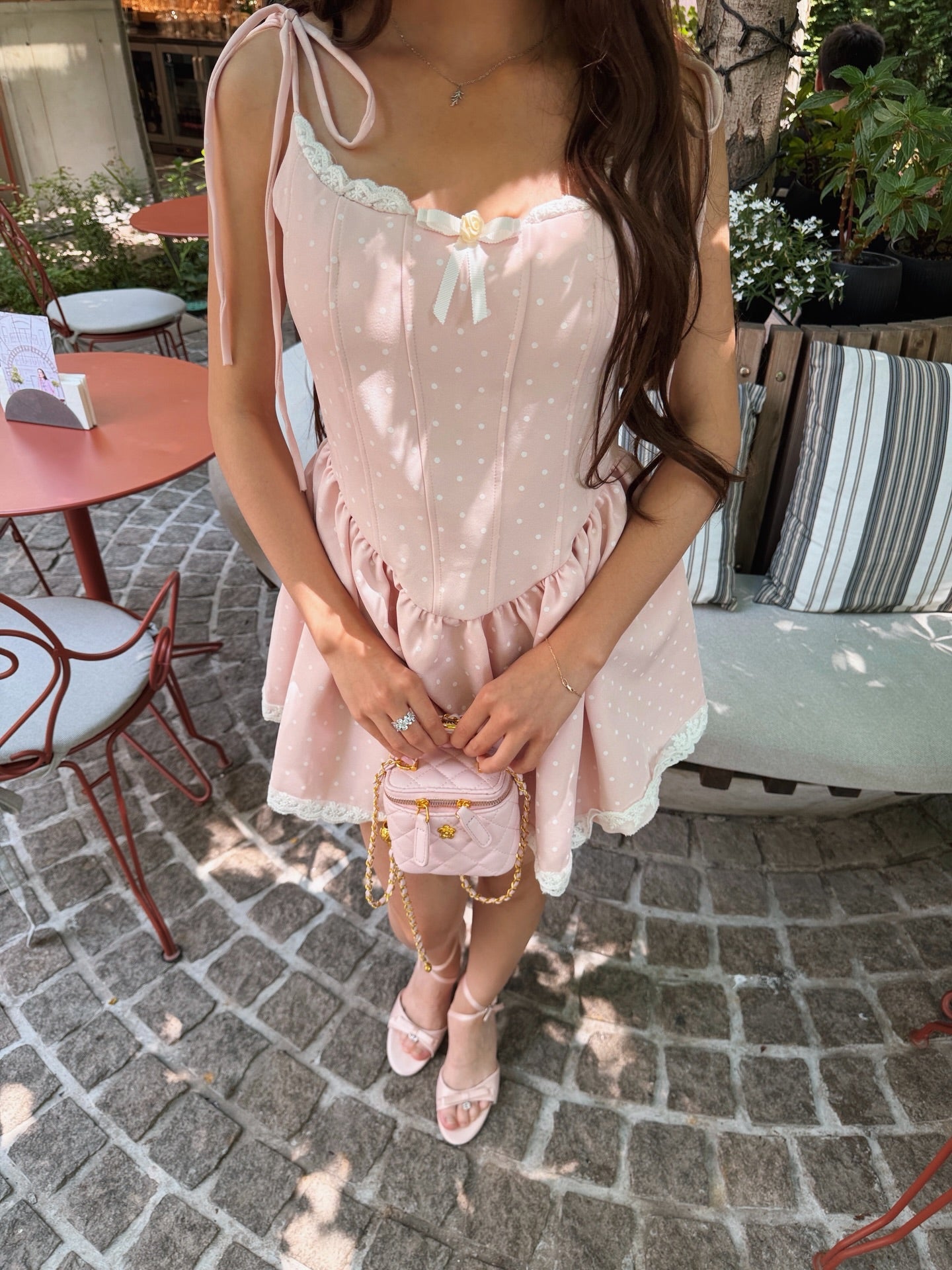 Sweetheart Corset Mini Dress with Lace Trim