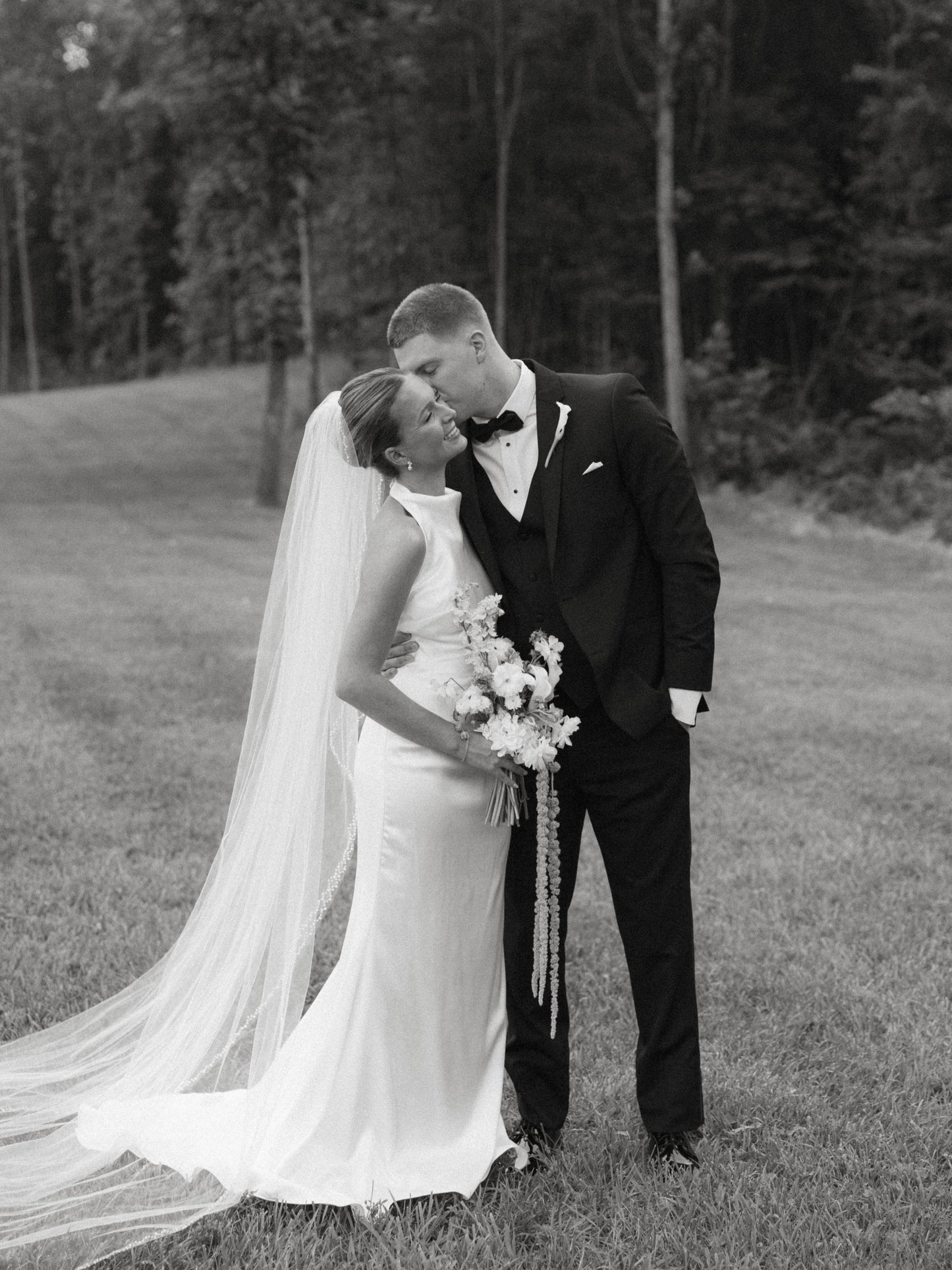 Sleeveless High-Neck Sheath Wedding Gown with Sweep Train