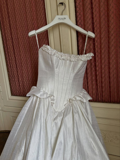 Strapless Corset Ball Gown Wedding Dress