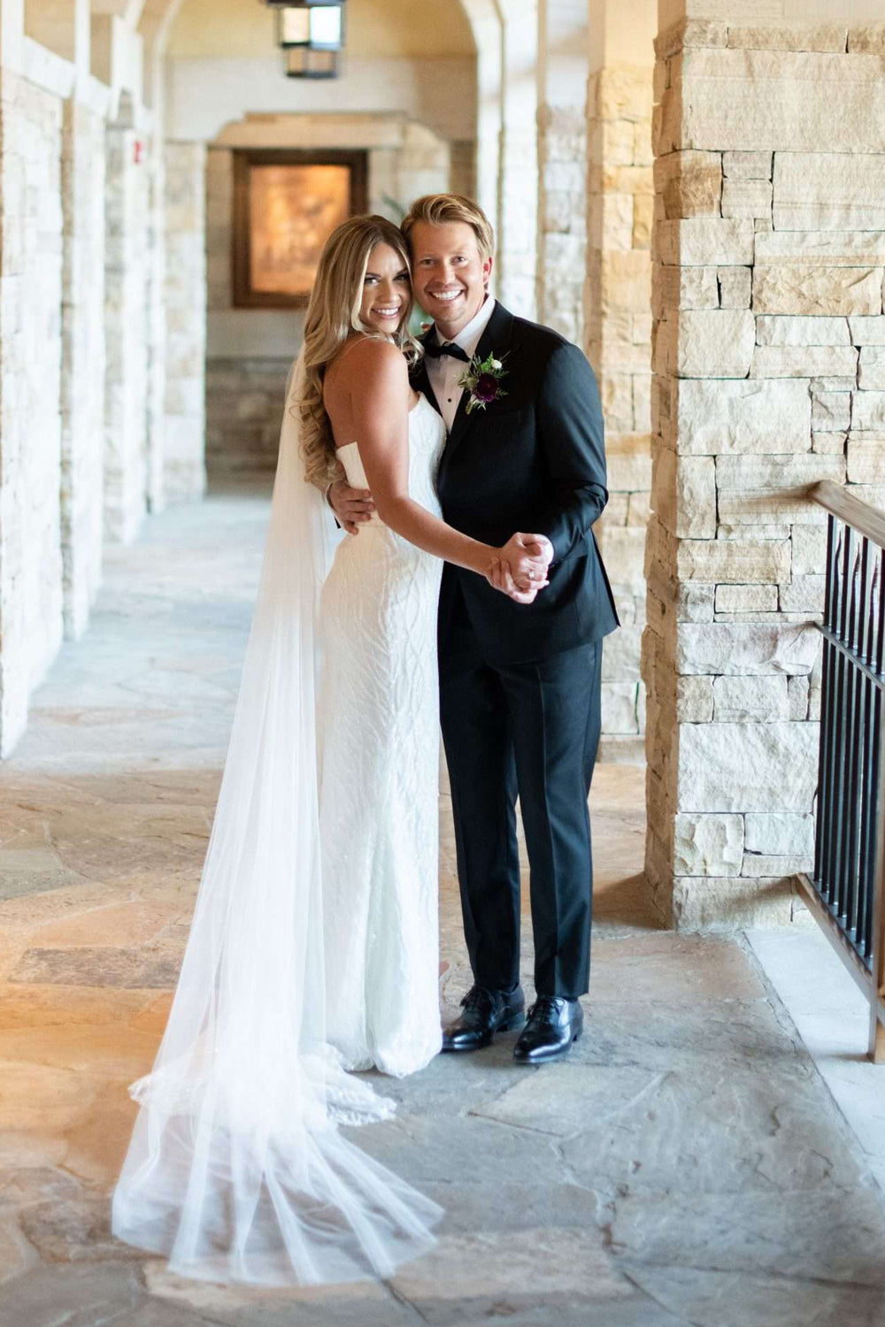 Strapless Plunge Sweetheart Fit and Flare Wedding Dress