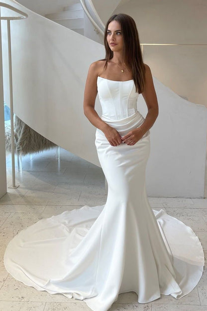 Strapless Corset Mermaid Wedding Dress