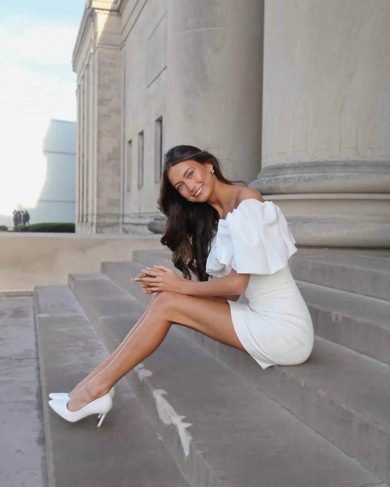 Ruffled Off-the-Shoulder Bodycon Mini Dress