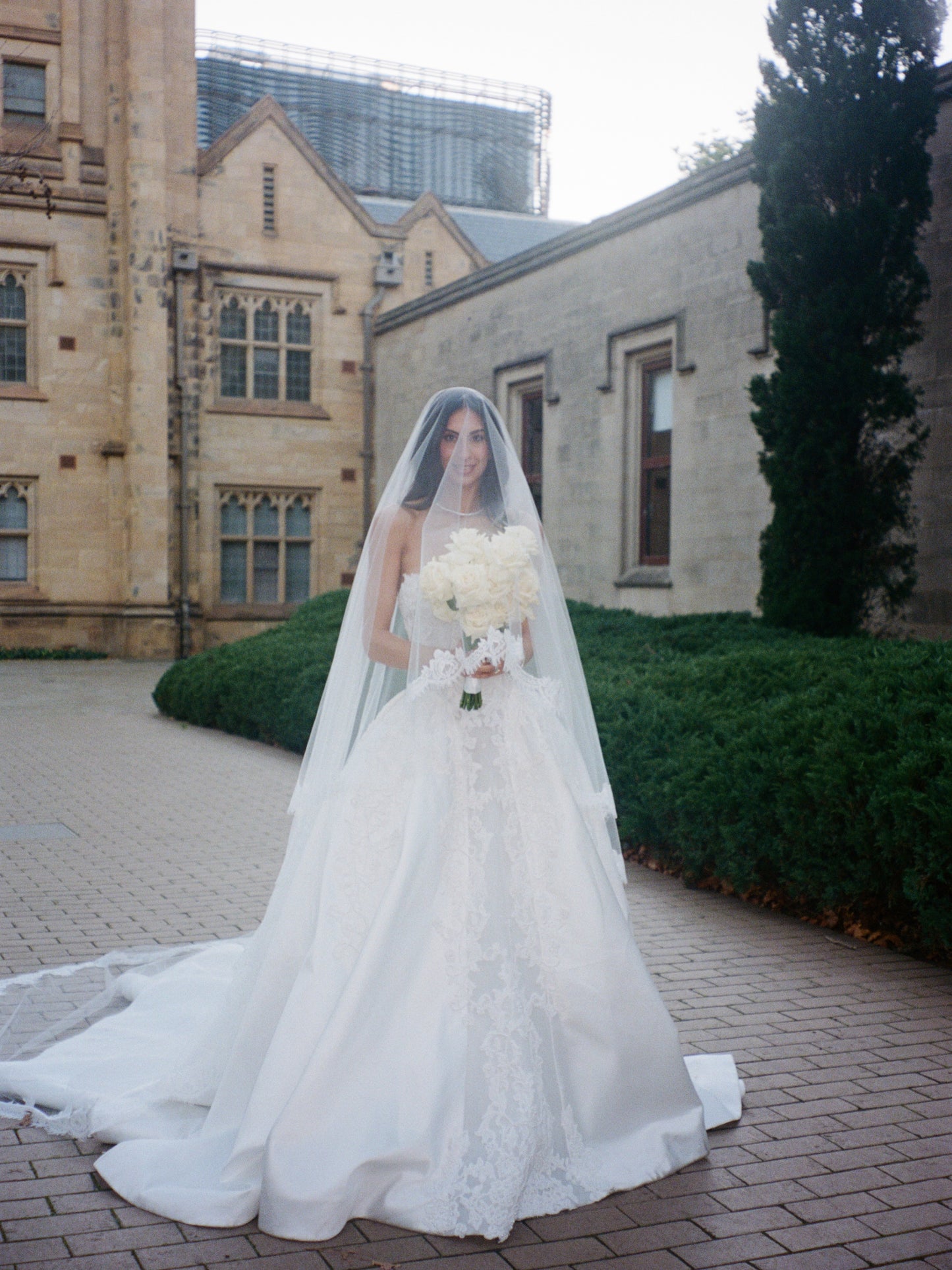 Strapless Sweetheart Lace Ball Gown Wedding Dress