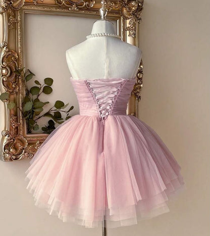 Sweetheart Corset Tulle Mini Princess Dress