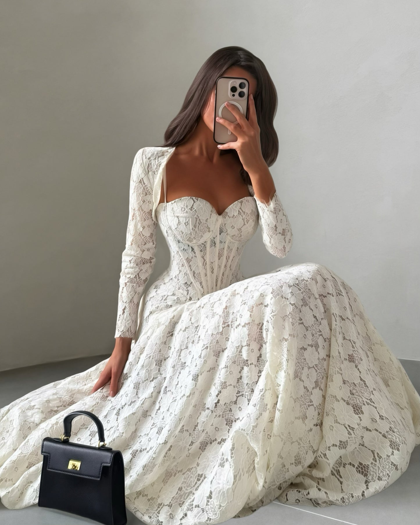 Sweetheart Corset Lace Ball Gown with Jacket