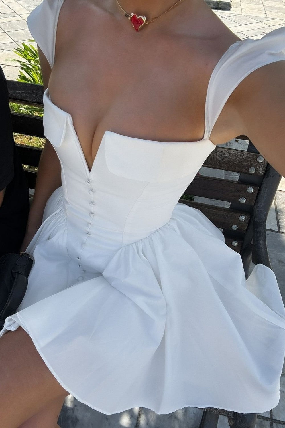 Satin Corset A-Line Mini Dress