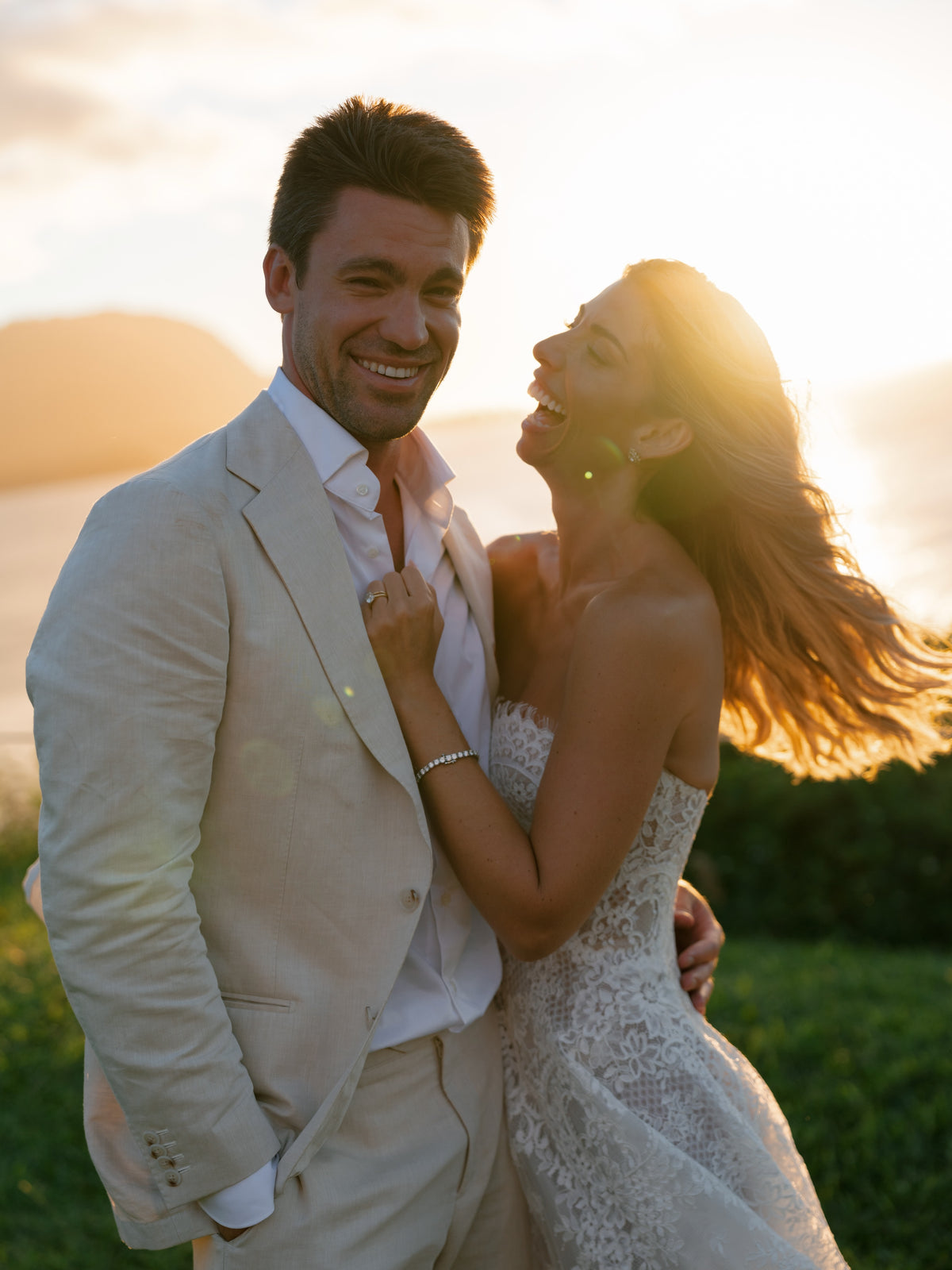 Strapless Lace A-Line Wedding Dress with Train