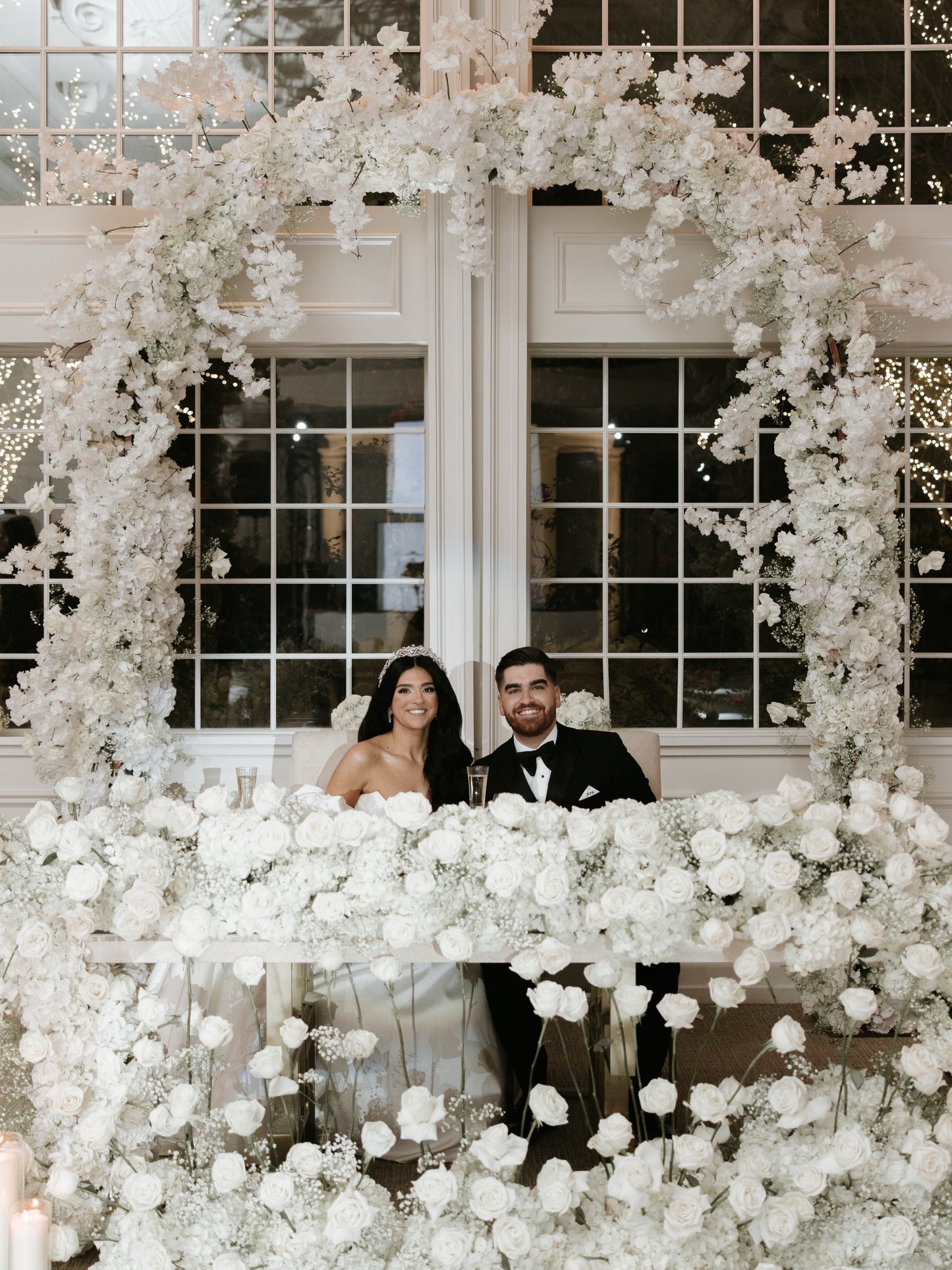 Off-the-Shoulder Satin Ball Gown Wedding Dress
