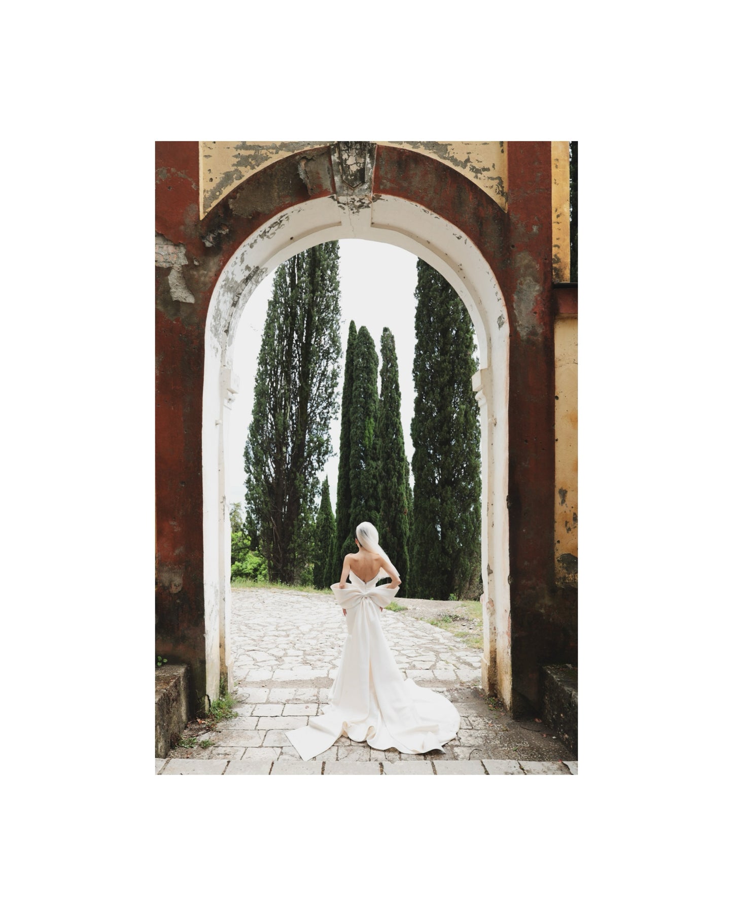 Strapless Mermaid Wedding Dress with Back Bow