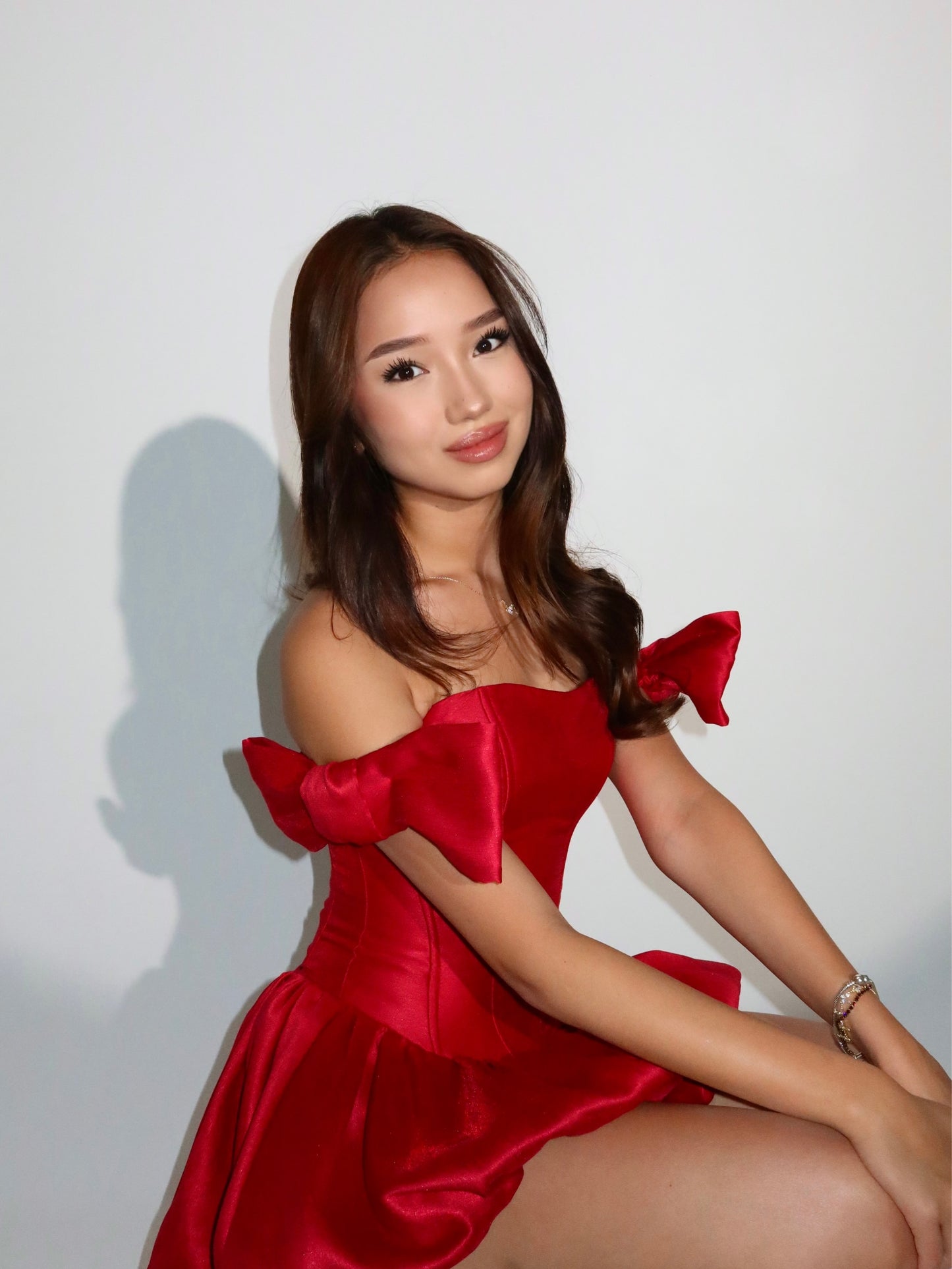 Corset Bubble Hem Mini Dress with Arm Bands