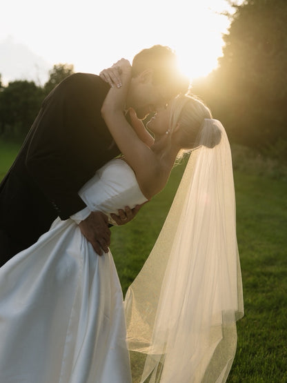 Strapless Sweetheart Satin A-Line Wedding Dress