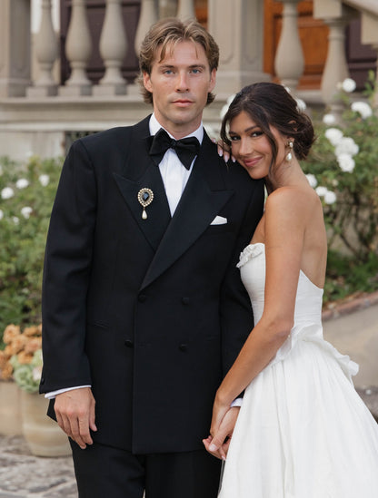 Strapless Corset Ball Gown Wedding Dress