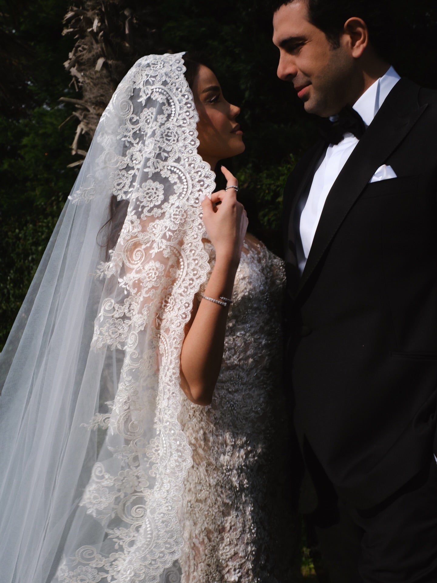 Strapless Lace Mermaid Wedding Gown with Train
