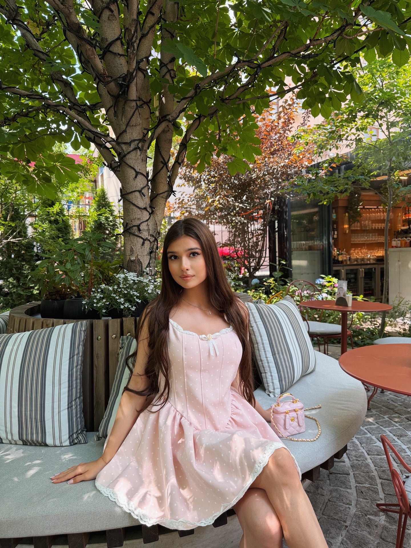 Sweetheart Corset Mini Dress with Lace Trim