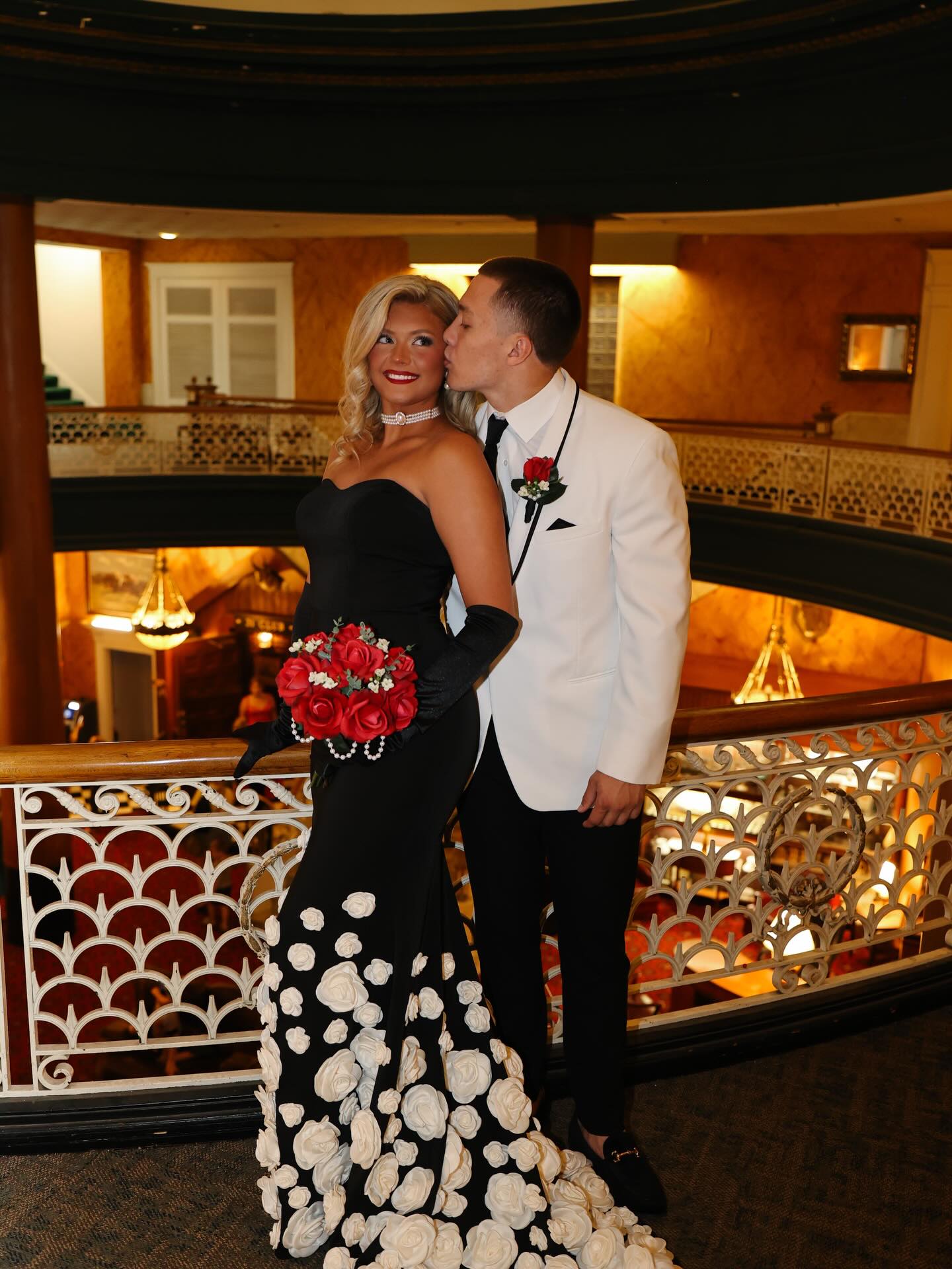 Strapless Sweetheart Mermaid Gown with 3D Flowers