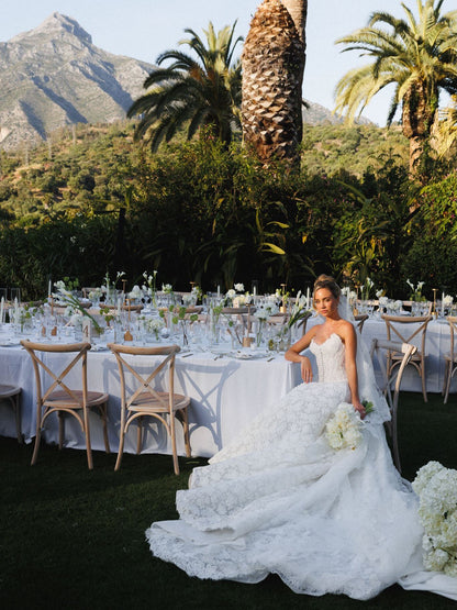 Strapless Sweetheart Lace A-Line Wedding Dress