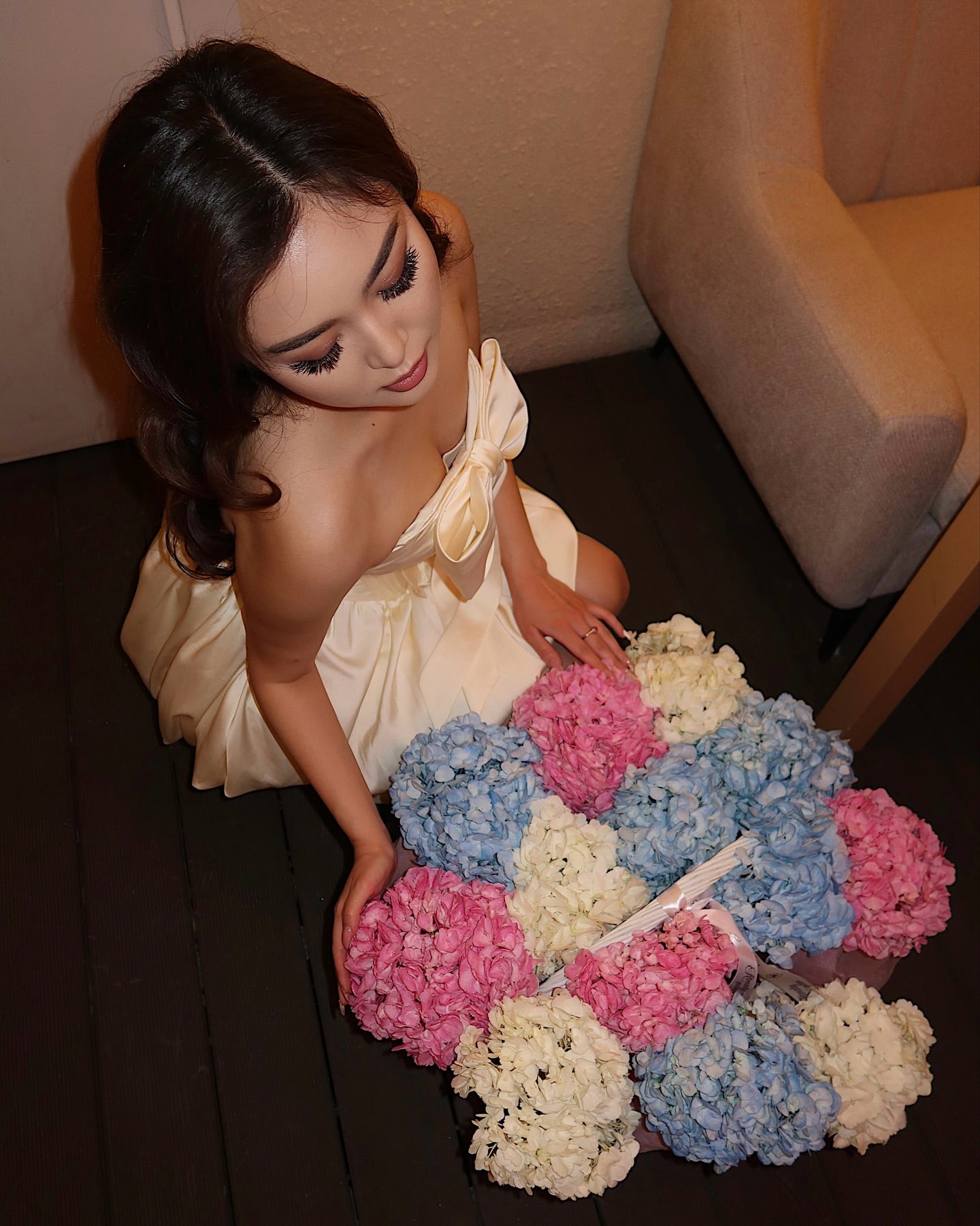 Strapless Bowknot Corset Bubble Mini Dress