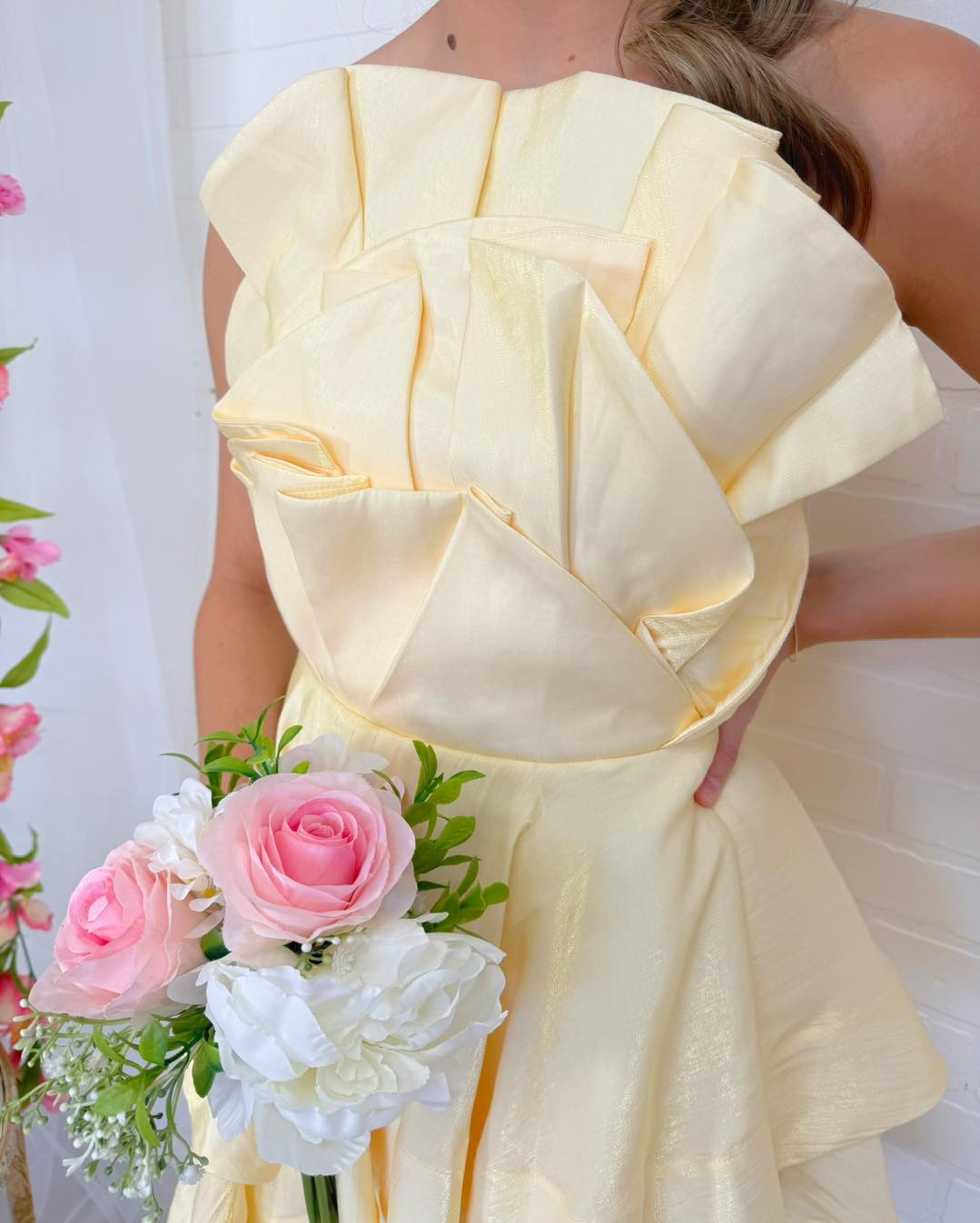 Ruffle Tiered Strapless Fit and Flare Mini Dress
