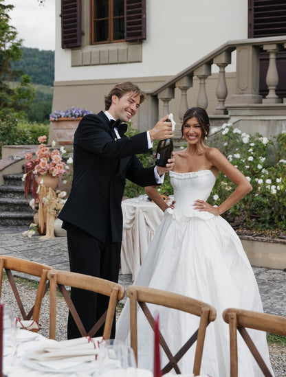 Strapless Corset Ball Gown Wedding Dress