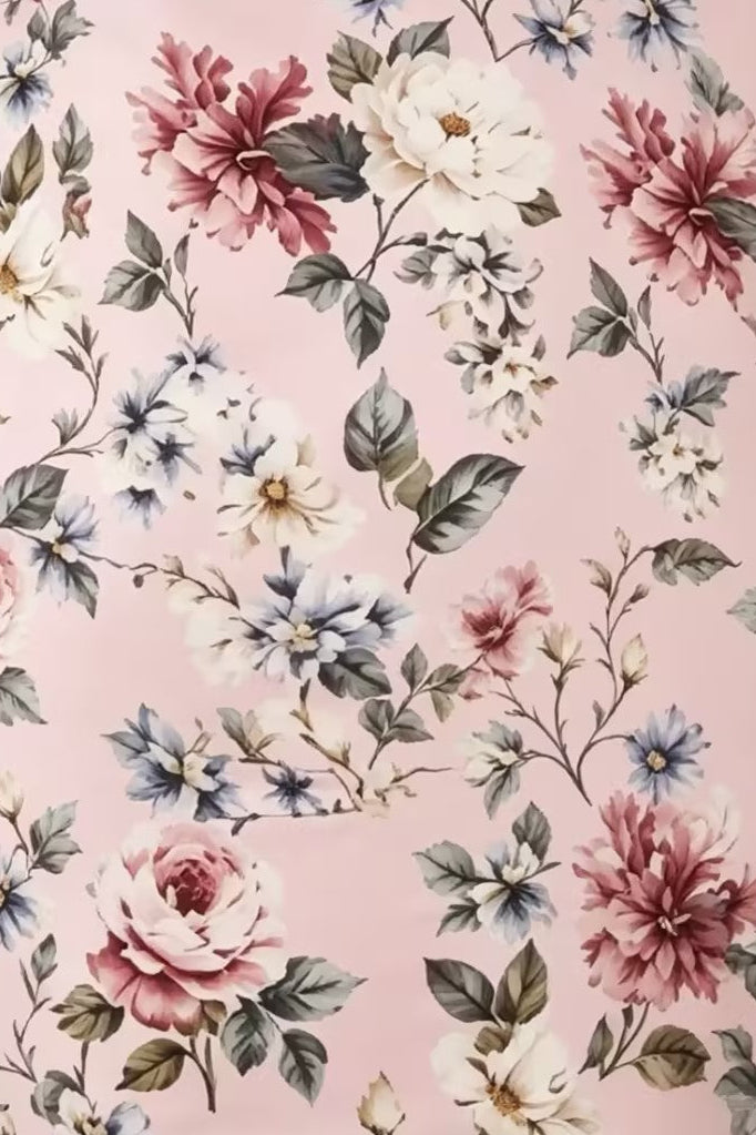 Floral Print Bateau Neck Cap Sleeve Midi Sheath Dress
