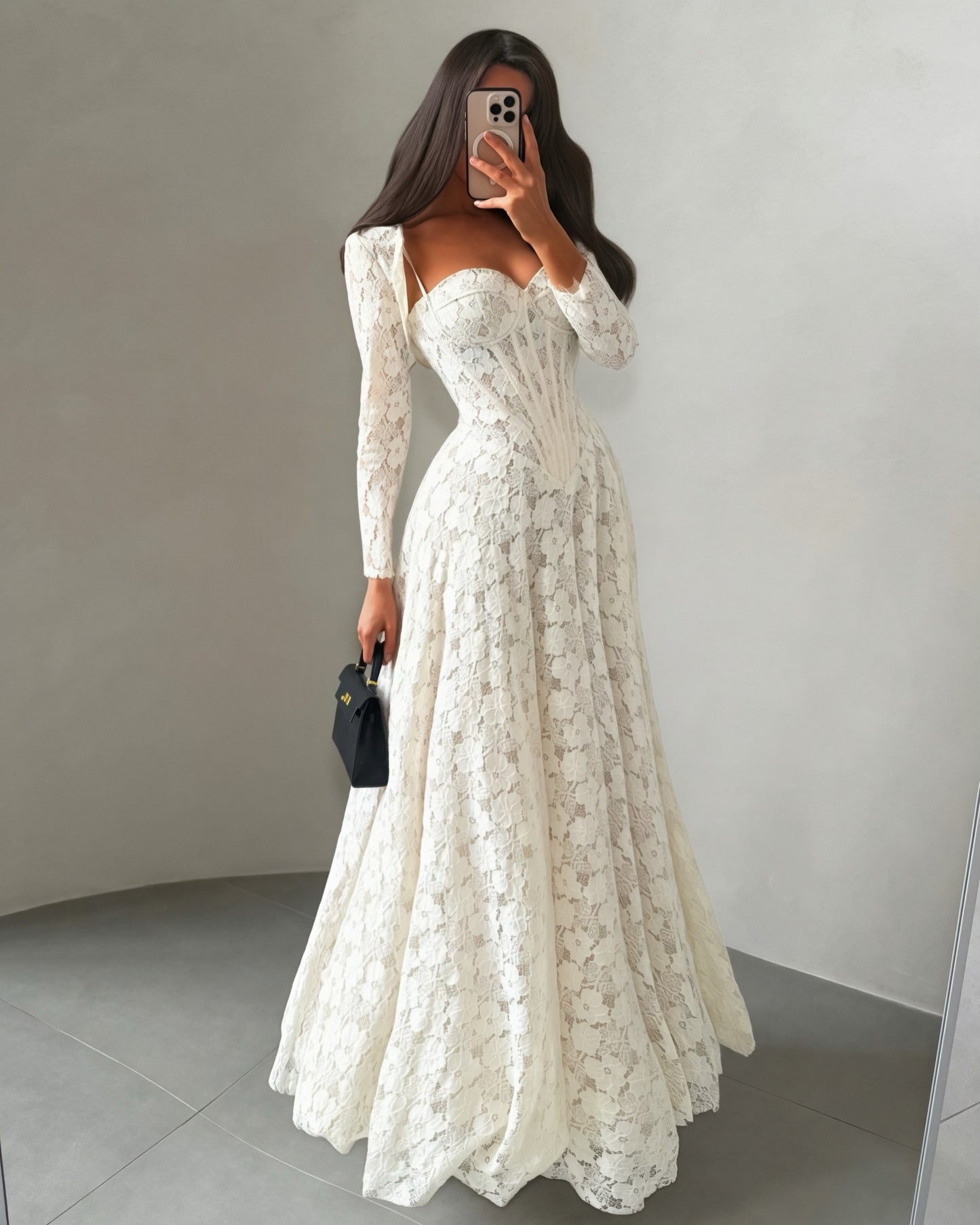Sweetheart Corset Lace Ball Gown with Jacket