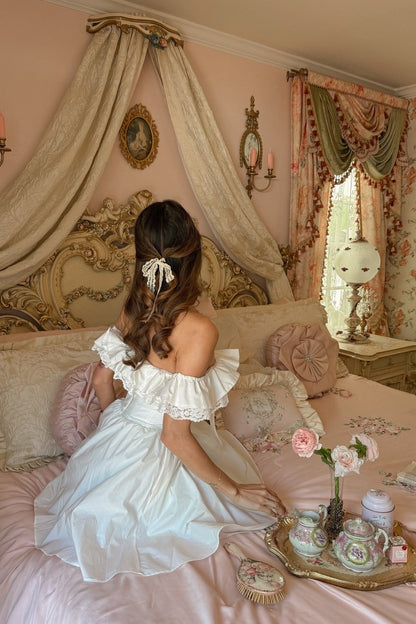 Romantic Off-the-Shoulder Corset Mini Dress