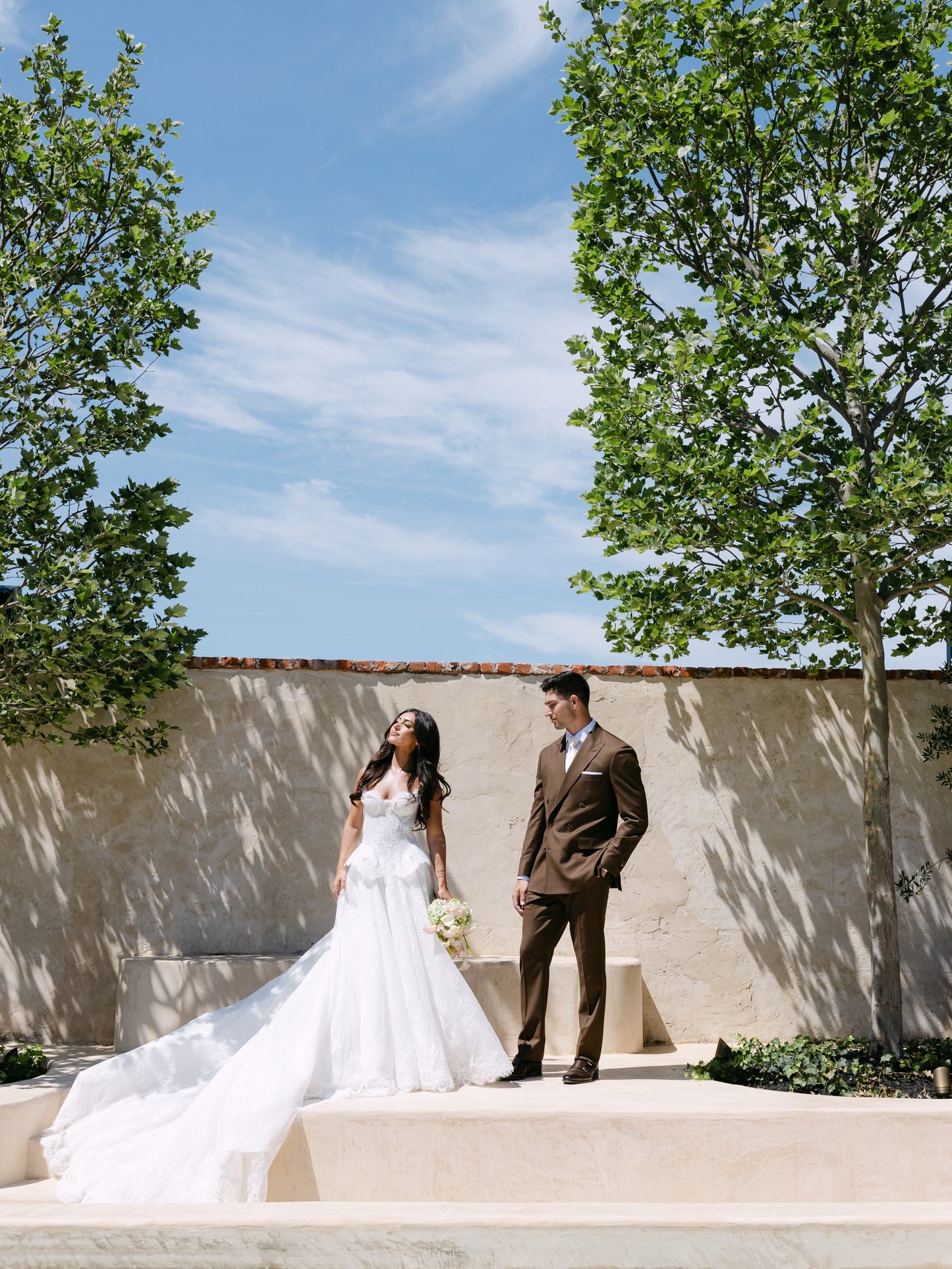 Strapless Sweetheart Lace Ball Gown Wedding Dress