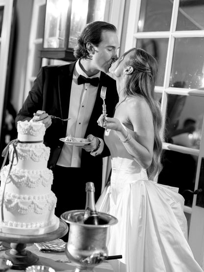 Strapless Basque Waist Ball Gown Wedding Dress