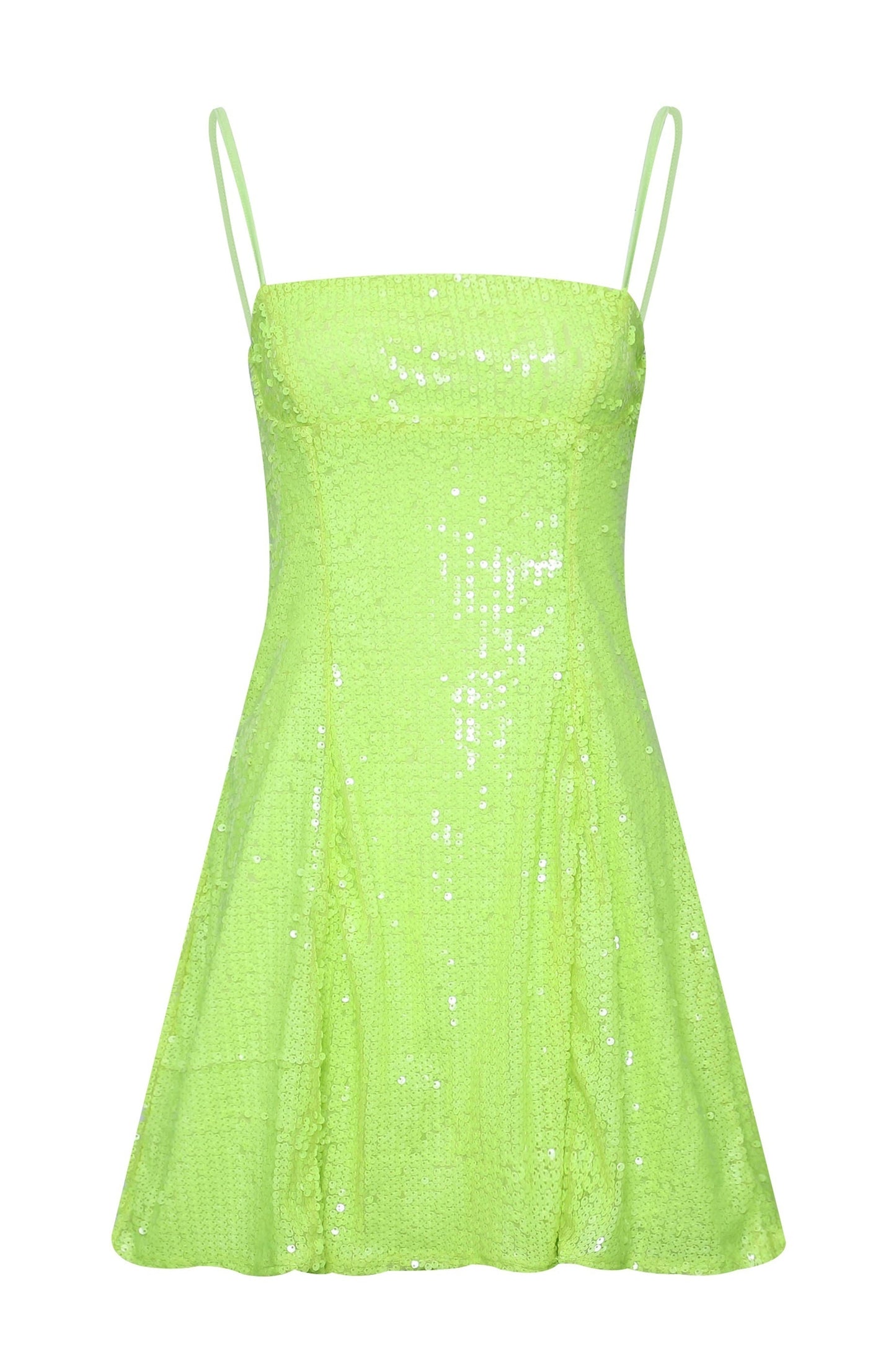 Sequin Spaghetti Strap Corset Mini Dress