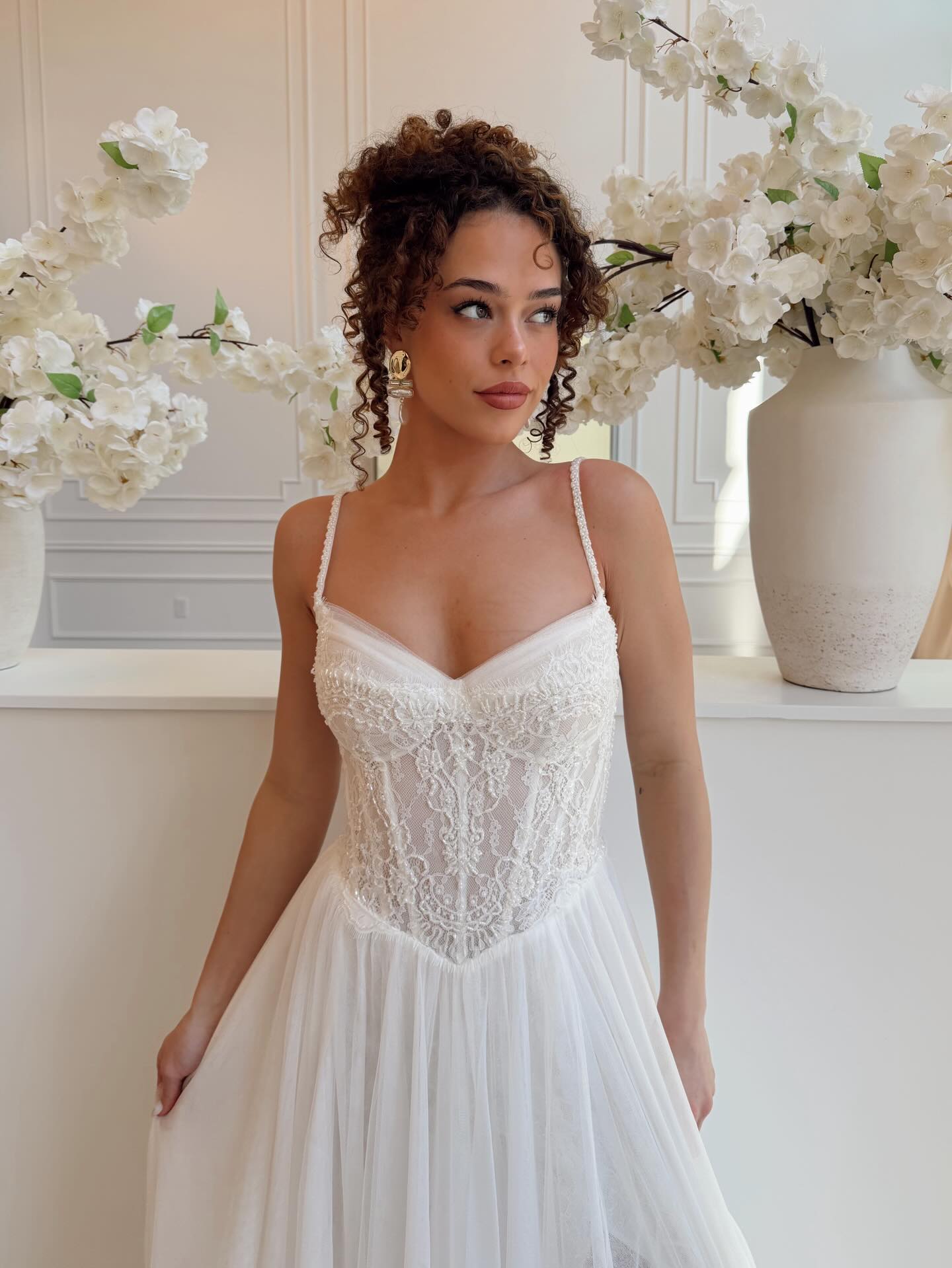 Sweetheart Corset A-Line Tulle Bridal Gown