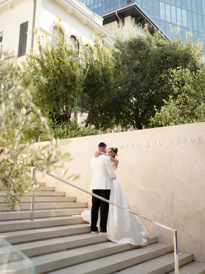 Halter Ball Gown Wedding Dress with Dropped Waist