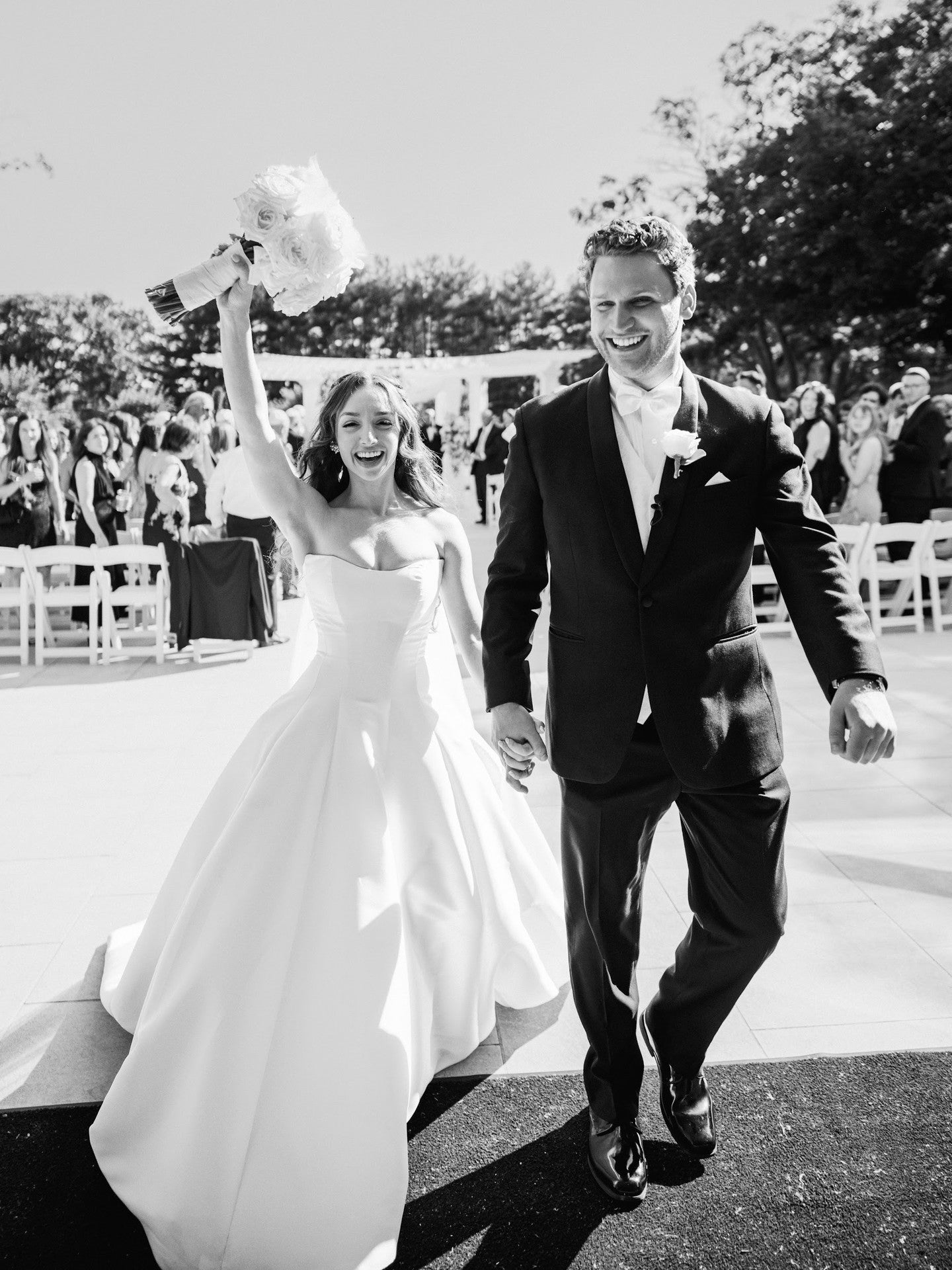 Strapless Ball Gown Wedding Dress with Pleated Skirt