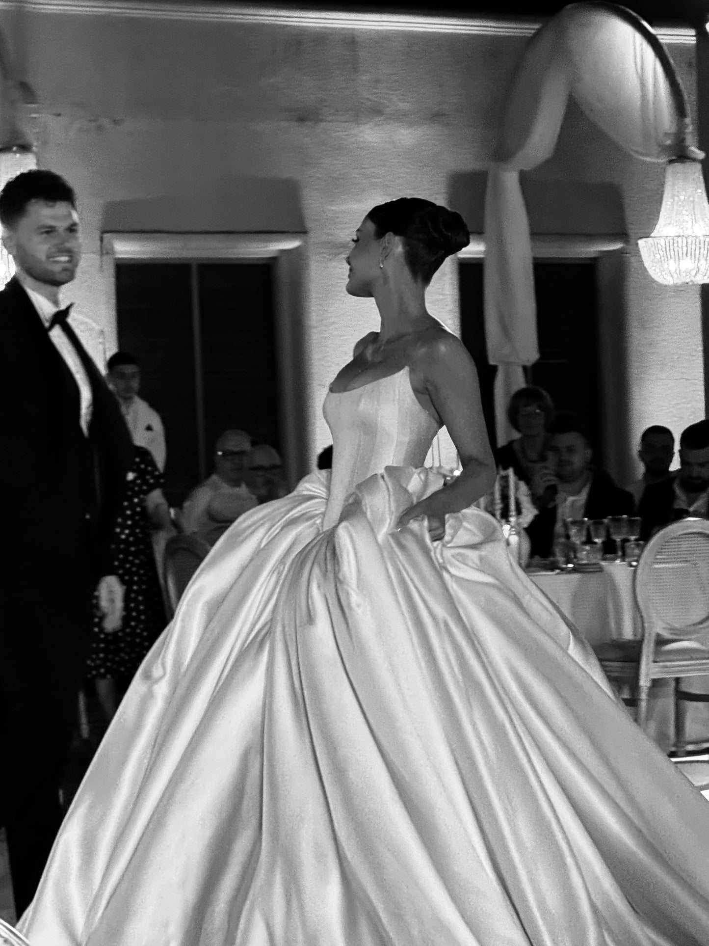 Strapless Ball Gown Wedding Dress with Corset Back