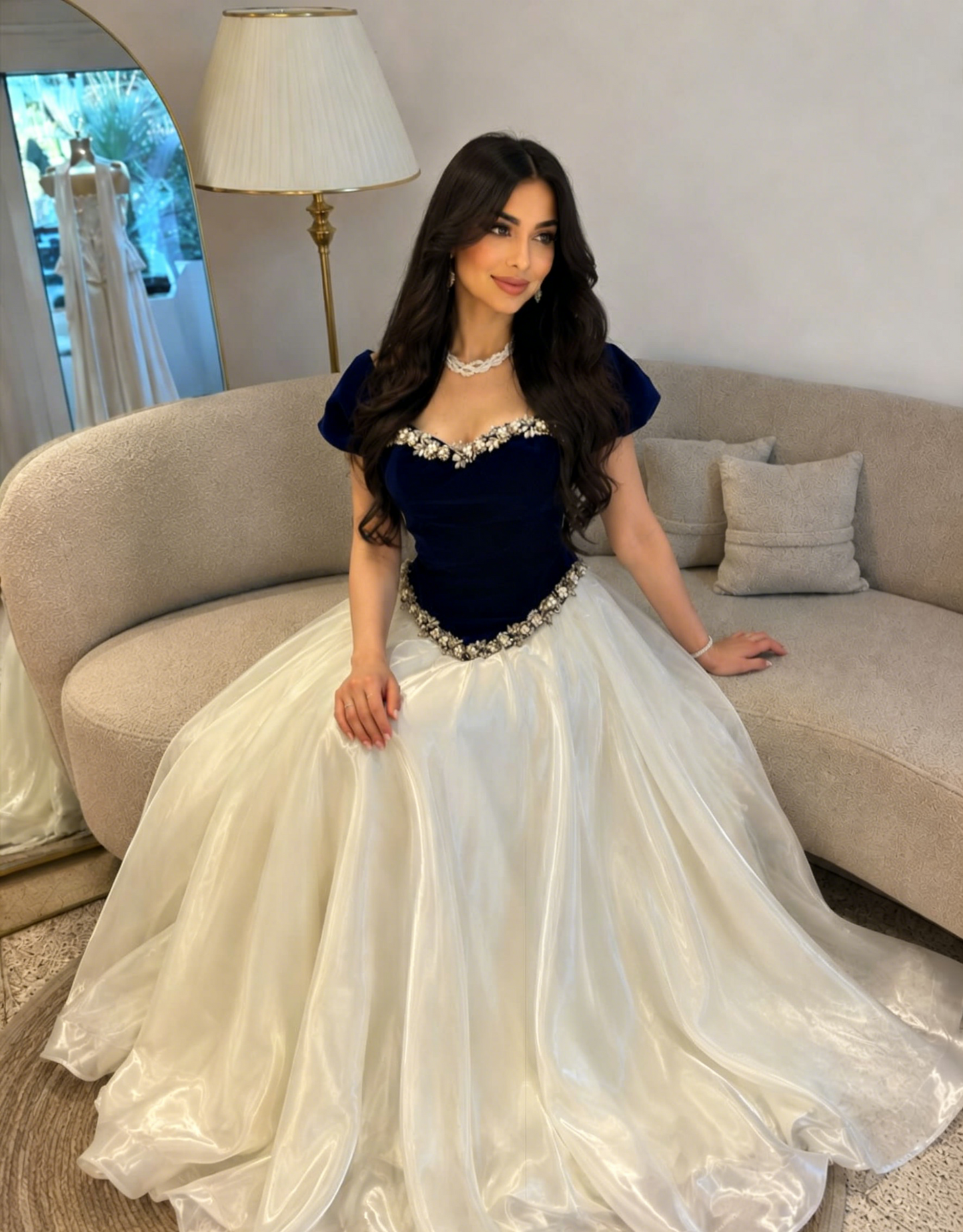 Beaded Sweetheart Ball Gown