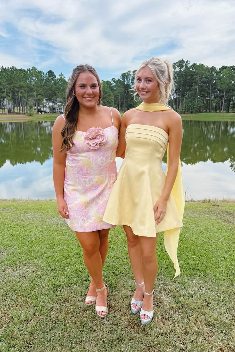 Strapless Pleated Halter Scarf Fit and Flare Mini Dress