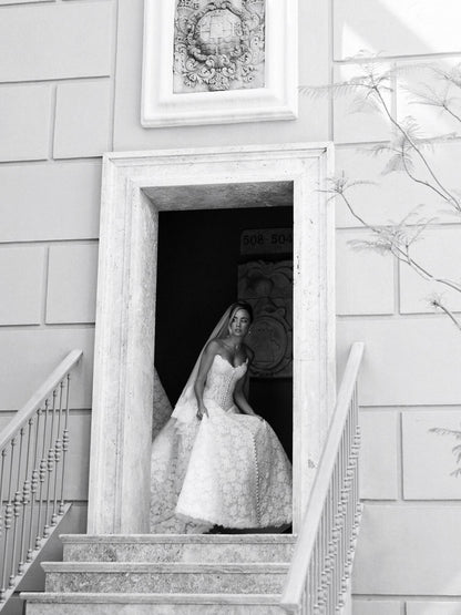 Strapless Sweetheart Lace A-Line Wedding Dress