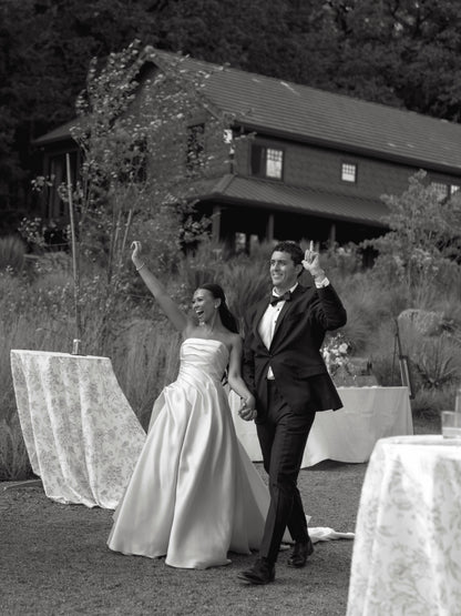Strapless Ruched Bodice A-Line Wedding Dress